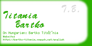 titania bartko business card